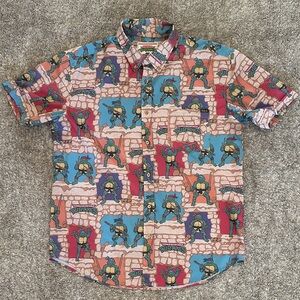 RSVLTS x Teenage Mutant Ninja Turtles “Cowabunga Covers” Button Down Shirt
